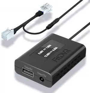 Power Adapter (8-Pin) for Honda, Connects to Overhead Console, LED Display USB Power Source, Easy to Install, 5V 12V Output, for Dash Cam, Radar, D3-030