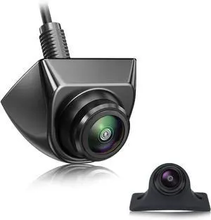 AHD 1080P Backup Camera Only Compatible with Monitors Radio Head Units Supporting AHD 25HZ/PAL Video Signal, GreenYi Reverse Rear/Front/Side View Camera, Adjustable Fisheye Lens(Black)