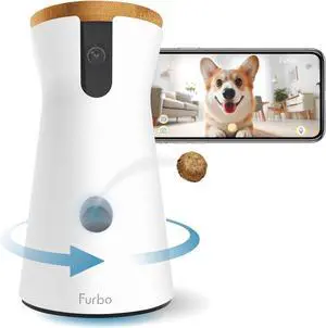 Furbo 360° Dog Camera: Pet Security Cam w/Barking Alerts, Rotating View, Treat Toss w/Phone App, Smart Home Puppy Monitoring, 2-Way Speaker, No Subscription Needed. Standard See, Talk, & Toss Features Furbo 360° Dog Camera: Pet Security Cam w/Barking Alerts, Rotating View, Treat Toss w/Phone App, Smart Home Puppy Monitoring, 2-Way Speaker, No Subscription Needed. Standard See, Talk, & Toss Features