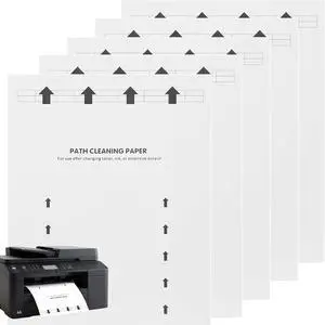 Printer Cleaning Sheets 18-PackRemoves Ink,Dust,Dirt&Debris8.5 x 11 Inches, Thickened Design, Durable & Easy to Clean, Compatible with Laser&Inkjet Printers,Copiers,Fax Machines,Scanners (White) Printer Cleaning Sheets 18-PackRemoves Ink,Dust,Dirt&Debris8.5 x 11 Inches, Thickened Design, Durable & Easy to Clean, Compatible with Laser&Inkjet Printers,Copiers,Fax Machines,Scanners (White)