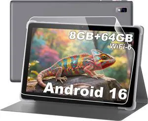 BYYBUO Tablet,10.1 inch Android 16 Tablets, 8GB RAM 64GB ROM 1TB Expand,1280x800 IPS HD Touchscreen,5000mAh Battery, Wi-Fi 6, Bluetooth 5.2, Dual Camera,Metal Body with Case BYYBUO Tablet,10.1 inch Android 16 Tablets, 8GB RAM 64GB ROM 1TB Expand,1280x800 IPS HD Touchscreen,5000mAh Battery, Wi-Fi 6, Bluetooth 5.2, Dual Camera,Metal Body with Case