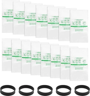 15 + 5 Pack 204814 Vacuum Bags For Sentria Vacuum Avalir,15 Bags + 5 Belts 15 + 5 Pack 204814 Vacuum Bags For Sentria Vacuum Avalir,15 Bags + 5 Belts