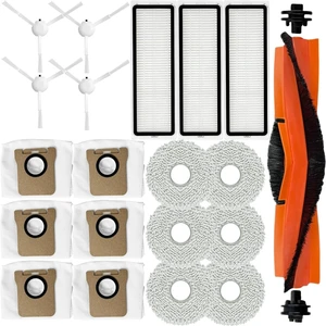 Accessories Kit for Xiaomi X20+ / X20 Plus / X10+ / X10 Plus Robot Vacuum, 1 Main Brush, 3 Filter, 4 Side Brush, 6 Mop Pads, 6 Dust Bag, Replacement Parts Spare Repair Replace Attachments Accessories Kit for Xiaomi X20+ / X20 Plus / X10+ / X10 Plus Robot Vacuum, 1 Main Brush, 3 Filter, 4 Side Brush, 6 Mop Pads, 6 Dust Bag, Replacement Parts Spare Repair Replace Attachments