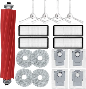 Accessories Kit Compatible with Roborock Qrevo S/Qrevo Maxv/Qrevo S/Qrevo Plus Robtic Vacuum Cleaner,17 Spare Parts,1 Main Brush Roller,4 Side Brushe,4 Mop Pads,4 Dust Bags,4 Hepa Filters (White-17) Accessories Kit Compatible with Roborock Qrevo S/Qrevo Maxv/Qrevo S/Qrevo Plus Robtic Vacuum Cleaner,17 Spare Parts,1 Main Brush Roller,4 Side Brushe,4 Mop Pads,4 Dust Bags,4 Hepa Filters (White-17)