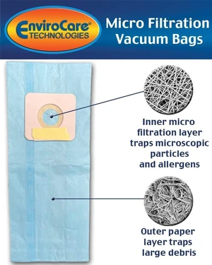 EnviroCare Replacement Micro Filtration Vacuum Cleaner Dust Bags for Riccar 2000, 4000 and Vibrance Series. Simplicity 5000, 6000 and Symmetry Type A 24 Bags EnviroCare Replacement Micro Filtration Vacuum Cleaner Dust Bags for Riccar 2000, 4000 and Vibrance Series. Simplicity 5000, 6000 and Symmetry Type A 24 Bags