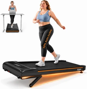 Niceday Walking Pad Treadmill with 10% Auto Incline, 400lbs Capacity, Under Desk Treadmill for Home Office, 3HP Super Quiet, Magnetic Remote & Preset Goal, Orange Niceday Walking Pad Treadmill with 10% Auto Incline, 400lbs Capacity, Under Desk Treadmill for Home Office, 3HP Super Quiet, Magnetic Remote & Preset Goal, Orange