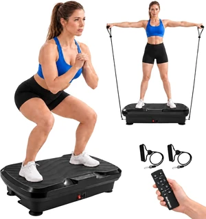 BARWING Vibration Plate Exercise Machine with Bands, 150 Speeds, Remote BARWING Vibration Plate Exercise Machine with Bands, 150 Speeds, Remote