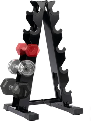 Dumbbells Rack Stand Only 5 Tier Weight Rack for Dumbbell Set Home Gym - 260 LBS Capacity - Steel A-Frame Dumbbells Storage Space Saving Folds Up Design (No Dumbbells Rack Only) Dumbbells Rack Stand Only 5 Tier Weight Rack for Dumbbell Set Home Gym - 260 LBS Capacity - Steel A-Frame Dumbbells Storage Space Saving Folds Up Design (No Dumbbells Rack Only)