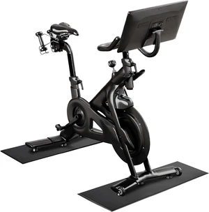 Bike Mat | 2Pack, 30" x 12" Exercise Bike Mat/Treadmill Mat for Hardwood Floors or Carpet, Non-Slip Sweat-Proof Exercise Equipment Mat for Bike Trainer/Stationary Spin Bike Bike Mat | 2Pack, 30" x 12" Exercise Bike Mat/Treadmill Mat for Hardwood Floors or Carpet, Non-Slip Sweat-Proof Exercise Equipment Mat for Bike Trainer/Stationary Spin Bike
