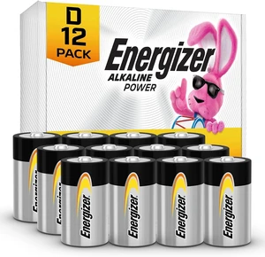 Energizer Alkaline Power D Batteries 12 Count (Pack of 1), Long-Lasting Alkaline Size D Batteries Energizer Alkaline Power D Batteries 12 Count (Pack of 1), Long-Lasting Alkaline Size D Batteries