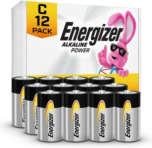 Energizer Alkaline Power C Batteries (12 Pack), Long-Lasting Alkaline C Cell Batteries Energizer Alkaline Power C Batteries (12 Pack), Long-Lasting Alkaline C Cell Batteries