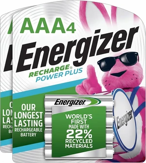 Energizer Power Plus Rechargeable AAA Batteries, 800mAh Triple A Batteries (Pack of 2) Energizer Power Plus Rechargeable AAA Batteries, 800mAh Triple A Batteries (Pack of 2)