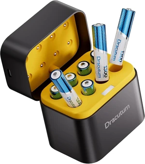 Rechargeable AAA Batteries with Charger 8-Pack, 1300mWh 2H Fast Charge Rechargeable AAA Batteries with Charger 8-Pack, 1300mWh 2H Fast Charge