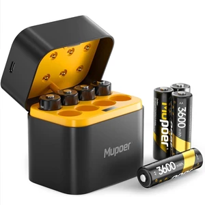 Rechargeable AA Lithium Batteries with Box 3600mWh,1.5V Rechargeable AA Lithium Batteries for Blink Outdoor,8 Pack Double A Battery High Capacity,Long Lasting Pilas Recargables 2A for Xbox Battery Rechargeable AA Lithium Batteries with Box 3600mWh,1.5V Rechargeable AA Lithium Batteries for Blink Outdoor,8 Pack Double A Battery High Capacity,Long Lasting Pilas Recargables 2A for Xbox Battery
