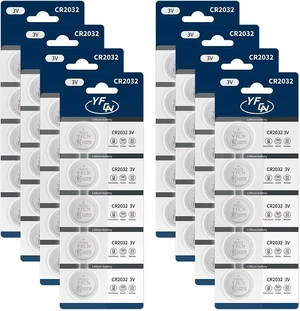 YFCN CR2032 Battery 3V Lithium Battery 40 Count Pack CR2032 Batteries - CR 2032 Coin Cell Batteries for AirTag, Key Fob, Remotes- 10 Years Shelf Life YFCN CR2032 Battery 3V Lithium Battery 40 Count Pack CR2032 Batteries - CR 2032 Coin Cell Batteries for AirTag, Key Fob, Remotes- 10 Years Shelf Life