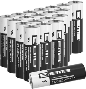 EEMB ER14505 3.6V Lithium Batteries AA 20 Pack 2700mAh Li-SOCl2 EEMB ER14505 3.6V Lithium Batteries AA 20 Pack 2700mAh Li-SOCl2