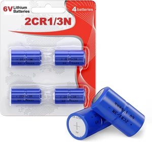 4 Batteries 2CR1/3N 6 Volt Dog Collar Receiver Battery 4 Batteries 2CR1/3N 6 Volt Dog Collar Receiver Battery