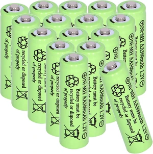 16 Pack AA 300mAh 1.2V Ni-MH Rechargeable Batteries for Solar Lights 16 Pack AA 300mAh 1.2V Ni-MH Rechargeable Batteries for Solar Lights