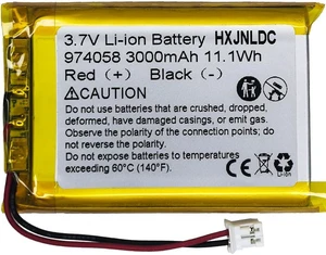 DC 3.7V 3000mAh 974058 Rechargeable Lithium Polymer Replacement Battery for DIY 3.7-5V Electronic Products with Built-in 2-Wire Battery Replacement, Mobile Energy Storage Power Supply DC 3.7V 3000mAh 974058 Rechargeable Lithium Polymer Replacement Battery for DIY 3.7-5V Electronic Products with Built-in 2-Wire Battery Replacement, Mobile Energy Storage Power Supply
