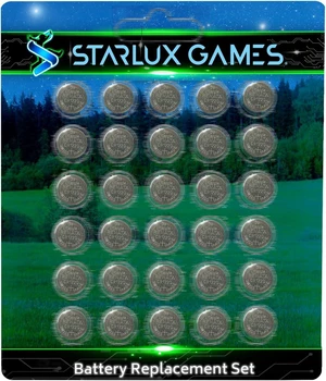 Starlux Games Battery Replacement Set | 48 CR1220 Batteries | for Capture the Flag Redux, Cosmic Kick the Can, Dive Diamonds & More | Compatible with Other Electronic Toys and Outdoor Toys for Kids Starlux Games Battery Replacement Set | 48 CR1220 Batteries | for Capture the Flag Redux, Cosmic Kick the Can, Dive Diamonds & More | Compatible with Other Electronic Toys and Outdoor Toys for Kids