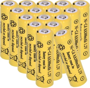 16PK AA 300mAh 1.2V Ni-CD Rechargeable Batteries for Outdoor Solar Lights 16PK AA 300mAh 1.2V Ni-CD Rechargeable Batteries for Outdoor Solar Lights