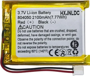 DC 3.7V 2100mAh 804050 li-ion Lithium Ion Polymer Battery Replacement for DIY 3.7-5V Electronic Products with Built-in 2-Wire Battery Replacement, Mobile Energy Storage Power Supply DC 3.7V 2100mAh 804050 li-ion Lithium Ion Polymer Battery Replacement for DIY 3.7-5V Electronic Products with Built-in 2-Wire Battery Replacement, Mobile Energy Storage Power Supply