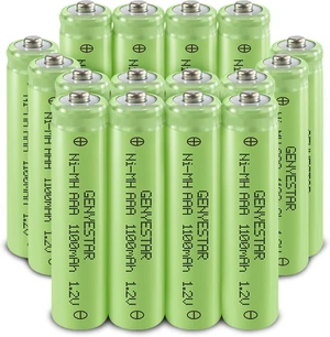 AAA Rechargeable Batteries 1100mAh High Capacity Performance 1.2V, Per Charged Ni-MH Triple A Batteries Low Self Discharge AAA Rechargeable Battery