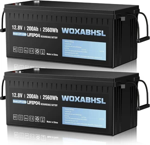 12V 200Ah LiFePO4 Lithium Battery 2Park,Built-in 100A BMS, Low-Temp Protection, Up to 15000+ Deep Cycles, Rechargeable for RV, Marine, Solar System, Van, Trailer, Home Energy Storage 12V 200Ah LiFePO4 Lithium Battery 2Park,Built-in 100A BMS, Low-Temp Protection, Up to 15000+ Deep Cycles, Rechargeable for RV, Marine, Solar System, Van, Trailer, Home Energy Storage