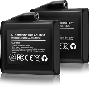 7.4V 2500MAH/3000MAH Rechargeable Li-ion Batteries for Heated Gloves (2pcs Included) 7.4V 2500MAH/3000MAH Rechargeable Li-ion Batteries for Heated Gloves (2pcs Included)