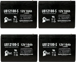 4X 12V 10Ah UB12100-S Replacement for Neuton Mowers CE5 Battery 4X 12V 10Ah UB12100-S Replacement for Neuton Mowers CE5 Battery