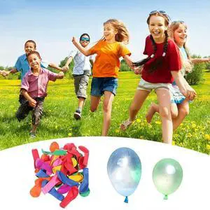 111pcs Multicolor Latex Water Balloons With Refill Easy Kit Latex Filling Water Bomb Ball Fight Games For Kids Adult Beach Toy