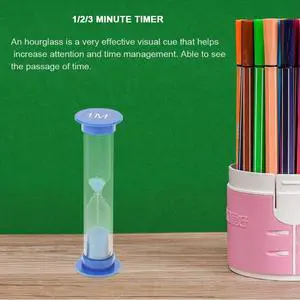 1/2/3 Minutes Plastic Hourglasses Gift 3pcs/Set Desktop Sand Watch Home Decoration Hourglass Toys for Children Adults