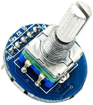 Round Audio Rotating Potentiometer High Precision Brick Sensor Development Round Knob Cap for Car Audio Electronic Device