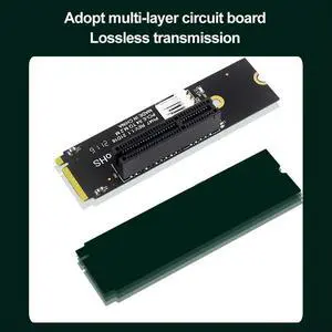 NGFF M.2 To PCI-E 4X SATA Power Riser Compatible with X1 X4 X8 X16 PCI-e Interface Adapter Card NGFF M.2 To PCI-E 4X SATA Power Riser Compatible with X1 X4 X8 X16 PCI-e Interface Adapter Card