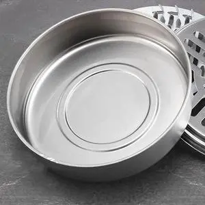 Mosquito Spiral Holder Box Stainless Steel Anti Mosquito Spiral Box with Lid Mosquito Incense Holder for Outdoor Travel