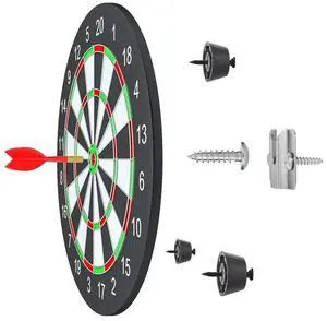 1 Set Dartboard Mounting Bracket Hardware Kit with Pads and Screws Dartboard Hanger Wall Bracket for Hanging Dartboard 1 Set Dartboard Mounting Bracket Hardware Kit with Pads and Screws Dartboard Hanger Wall Bracket for Hanging Dartboard