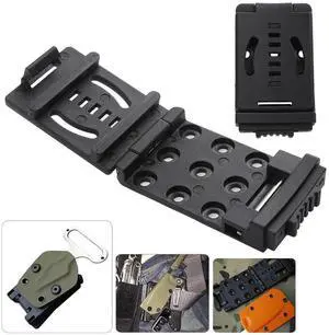 Multi-functional K Sheath Clip Belt Scabbard Kit Waist Back Clamp Attach Knife Flashlight Hunting Camp Hiking EDC Outdoor Tool