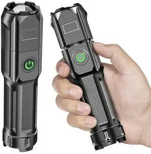 Portable Camping Light USB Charging Super Bright Flashlight Power Display Outdoor Camping Torch 3 Gears for Outdoor Camping Use