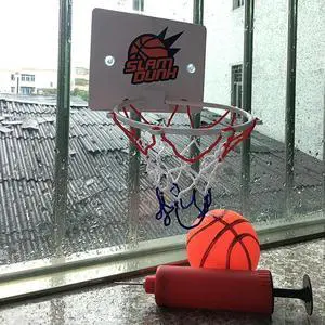 Mini Basketball Hoop Set Basketball Hoop with 1 Ball and 1 Inflatable Pump Basketball Set Indoor Outdoor Play for Kids