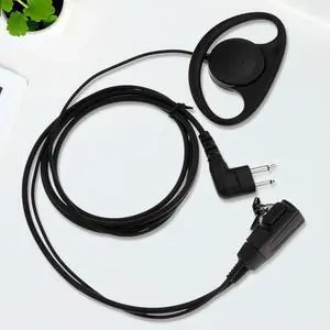 2-pin Earpiece Headset with Microphone Earphone Walkie Talkie Headset Privacy Accessories for GP88 CT150 P040 Radio