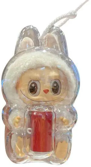 Transparent Protective Cover Elf Doll Cover Cute Elf Plushie Display Cover for ubu Monster Toy