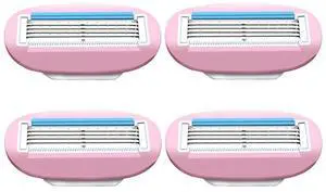 Women Portable Shaver Moisturizing Shaver 5 Blades Razor Safety Razor Blades Face/ Leg/ Armpit/ Bikini Beauty Hair Removal