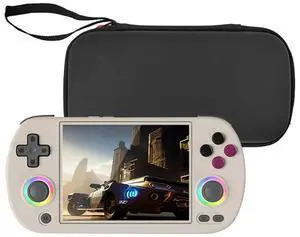 EVA Travel Protective Case with Hand Strap Shockproof Hard Shell Case Travel Carry Bag for RG40XX H/RG405M Handheld Game Console