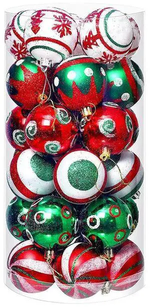 30pc Christmas Balls 6cm Big Ball Home Christmas Tree Hanging Ball Pendant Ornaments 2025 Year Party Decoration Gift Navidad