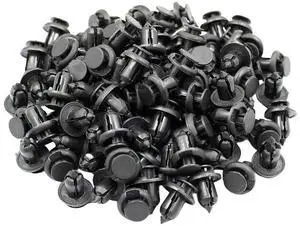 Hood Fender Push Rivets 10mm Bumper Clip Retainer Screw Plastic Door Panel Fender Liner Retainer Clip Auto Bumper Fender Buckle