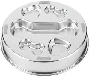 304 Stainless Steel Pet Dog Slow Feeder Bowl with Non-Slip Mat Dog Wat Dog Water Bowl Pet Bowl for Small & Medium Dogs