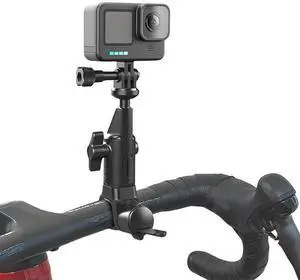 Motorcycle Bicycle Holder 360 Rotating Handlebar Clamp Mount for Insta 360 X2 X3 X4 Go Pro 12 11 10
