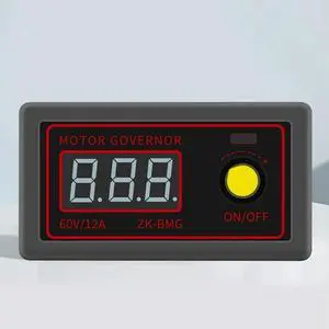 PWM DC Motor Speed Controller DC 9-60V 12A 500W Fan Speed Control Switch 5V 12V 24V Digital Adjustable Frequency Duty Cycle
