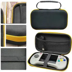 Protective Travel Case EVA Hard Carrying Case Shockproof with Mesh Pocket Anti-Drop for RG ARC-D RG ARC-S Handheld Game Console