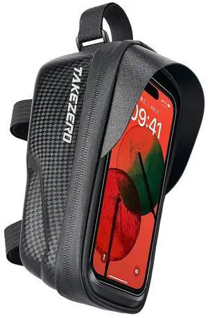 Touch Screen Upper Tube Pannier Pouch Light Barrier Waterproof Bike Phone Bag Hard Shell Case Cycling Accessories